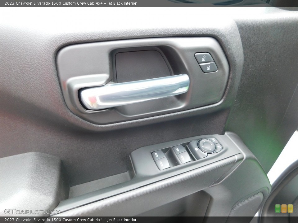 Jet Black Interior Door Panel for the 2023 Chevrolet Silverado 1500 Custom Crew Cab 4x4 #146446232