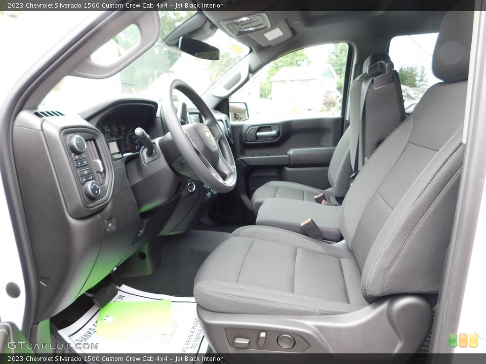 Jet Black Interior Front Seat for the 2023 Chevrolet Silverado 1500 Custom Crew Cab 4x4 #146446271