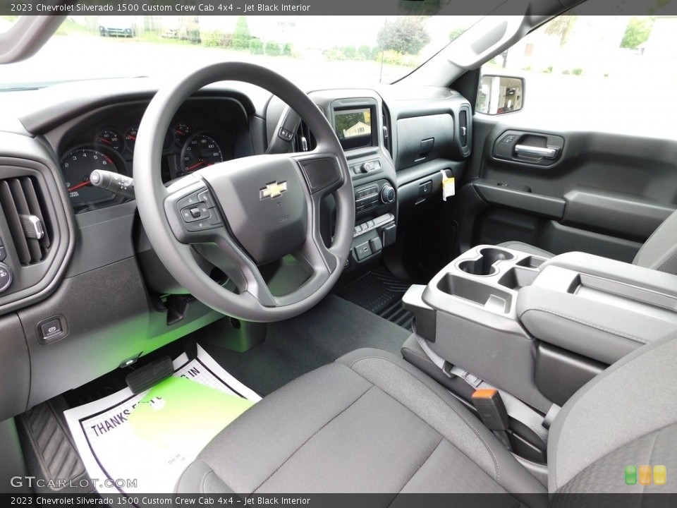 Jet Black Interior Front Seat for the 2023 Chevrolet Silverado 1500 Custom Crew Cab 4x4 #146446292