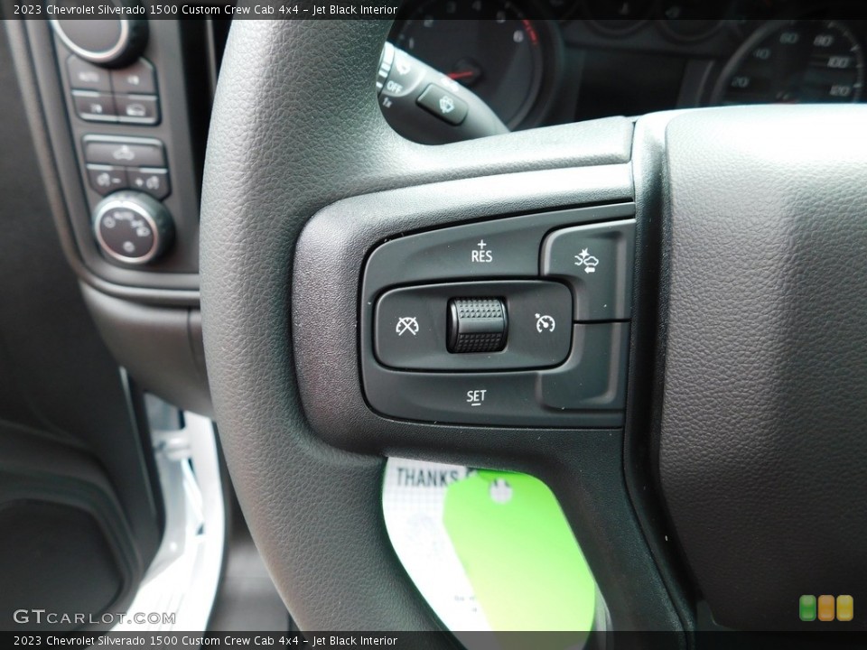 Jet Black Interior Steering Wheel for the 2023 Chevrolet Silverado 1500 Custom Crew Cab 4x4 #146446355