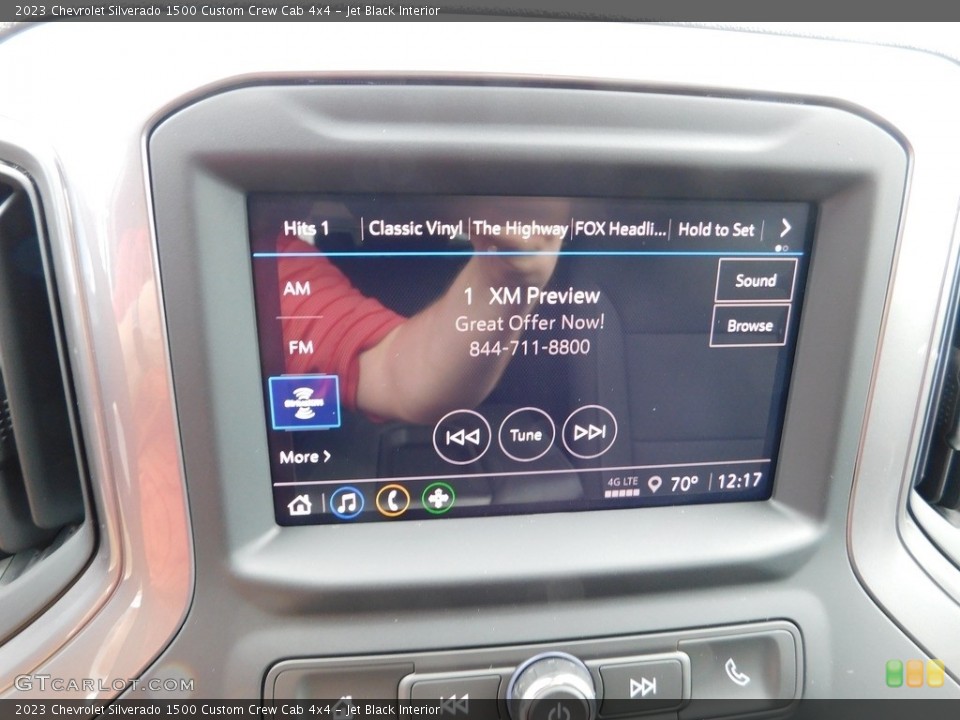 Jet Black Interior Controls for the 2023 Chevrolet Silverado 1500 Custom Crew Cab 4x4 #146446475