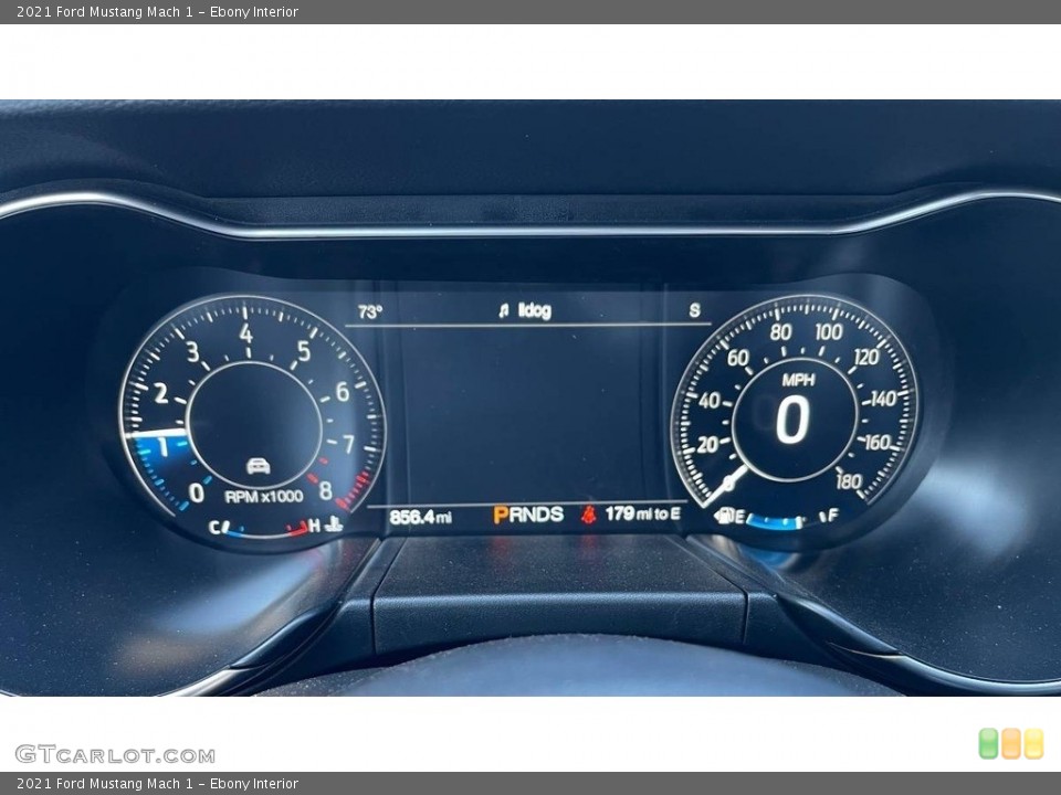 Ebony Interior Gauges for the 2021 Ford Mustang Mach 1 #146446538