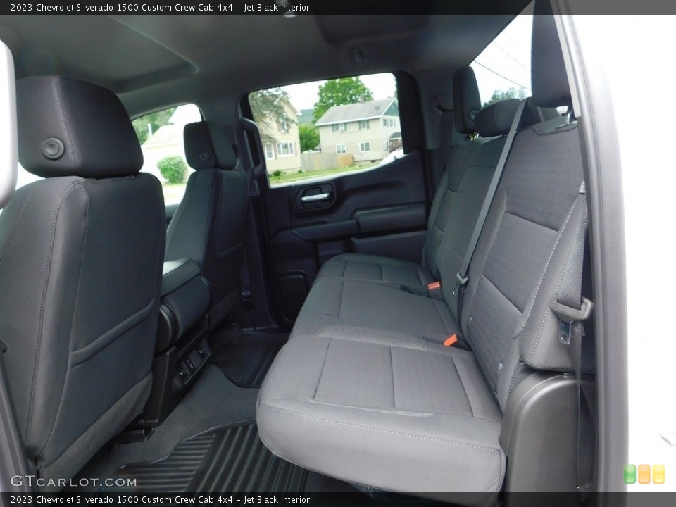 Jet Black Interior Rear Seat for the 2023 Chevrolet Silverado 1500 Custom Crew Cab 4x4 #146446685