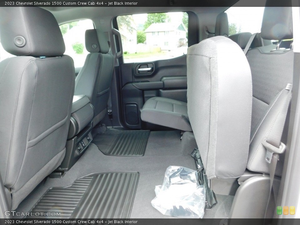 Jet Black Interior Rear Seat for the 2023 Chevrolet Silverado 1500 Custom Crew Cab 4x4 #146446703