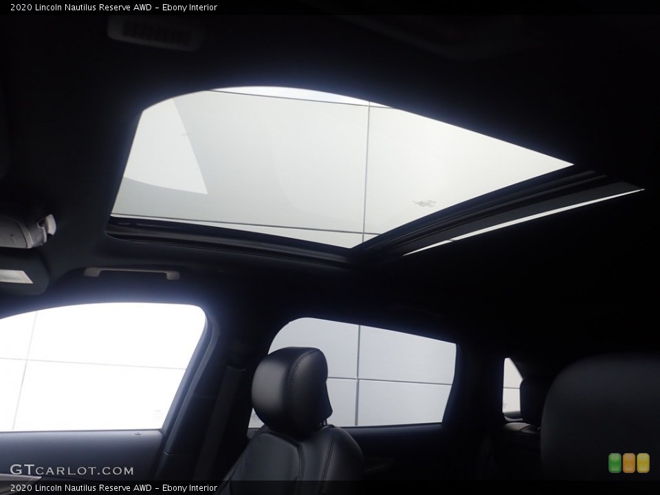 Ebony Interior Sunroof for the 2020 Lincoln Nautilus Reserve AWD #146447735