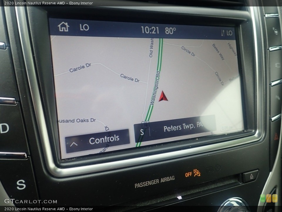 Ebony Interior Navigation for the 2020 Lincoln Nautilus Reserve AWD #146447750