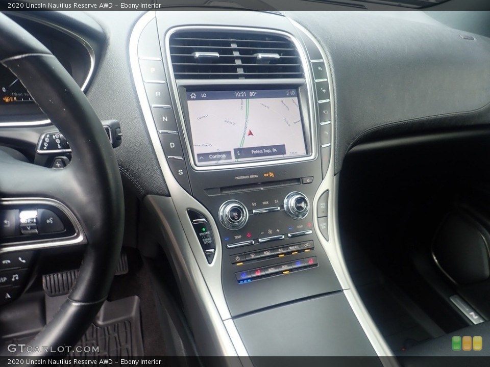 Ebony Interior Controls for the 2020 Lincoln Nautilus Reserve AWD #146447765