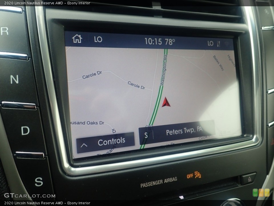 Ebony Interior Navigation for the 2020 Lincoln Nautilus Reserve AWD #146448097