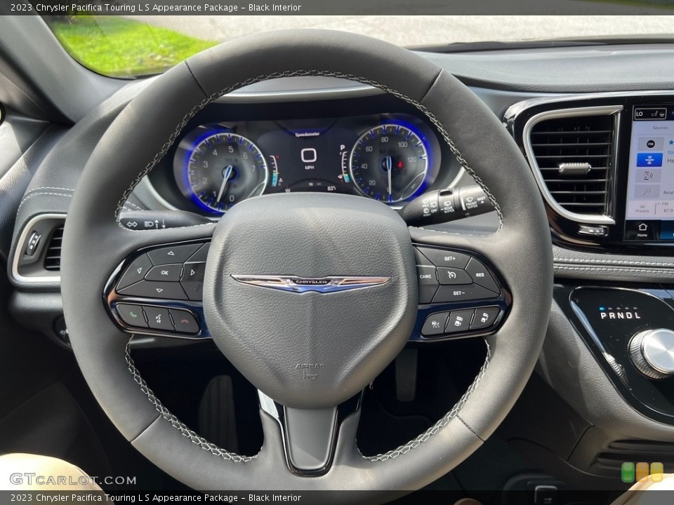 Black Interior Steering Wheel for the 2023 Chrysler Pacifica Touring L S Appearance Package #146448836