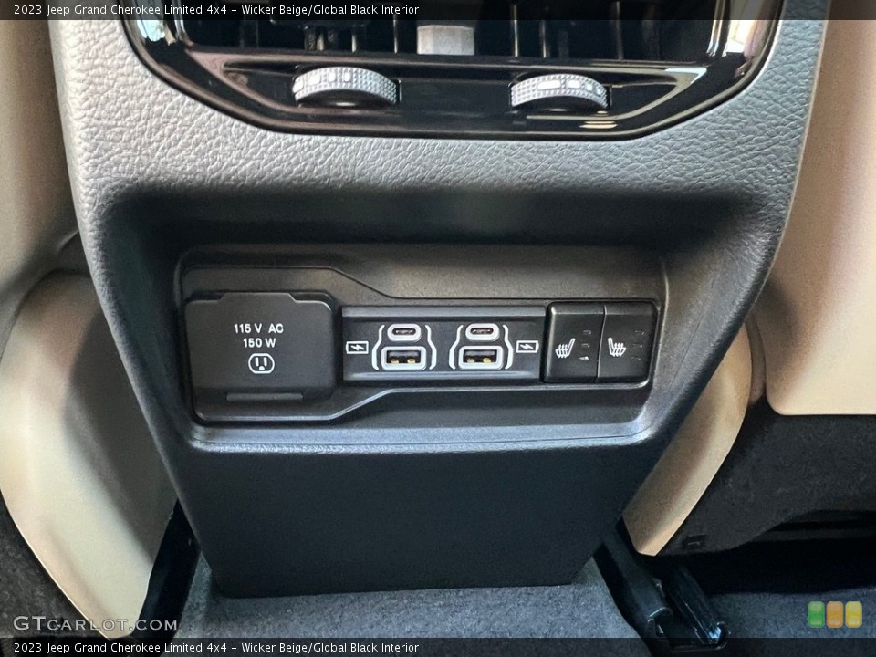 Wicker Beige/Global Black Interior Controls for the 2023 Jeep Grand Cherokee Limited 4x4 #146449532