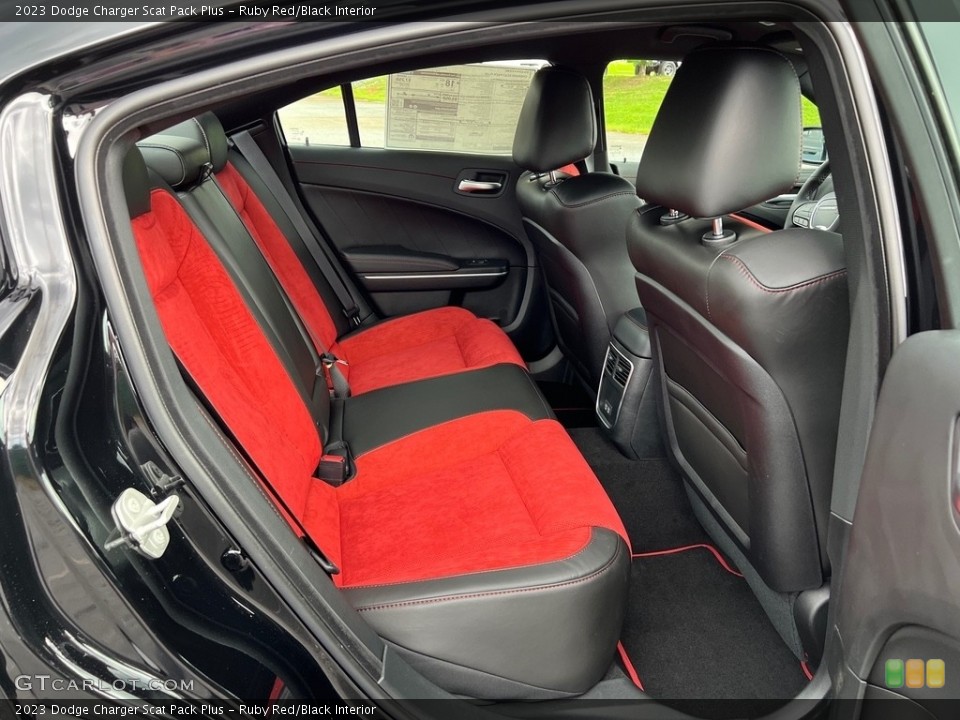 Ruby Red/Black Interior Rear Seat for the 2023 Dodge Charger Scat Pack Plus #146451058