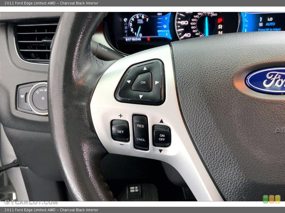 Charcoal Black Interior Steering Wheel for the 2011 Ford Edge Limited AWD #146451450