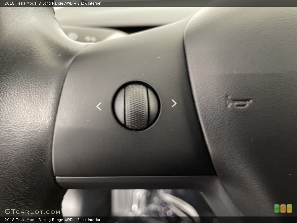 Black Interior Steering Wheel for the 2018 Tesla Model 3 Long Range AWD #146451501