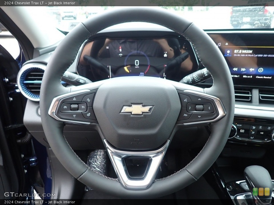 Jet Black Interior Steering Wheel for the 2024 Chevrolet Trax LT #146451916