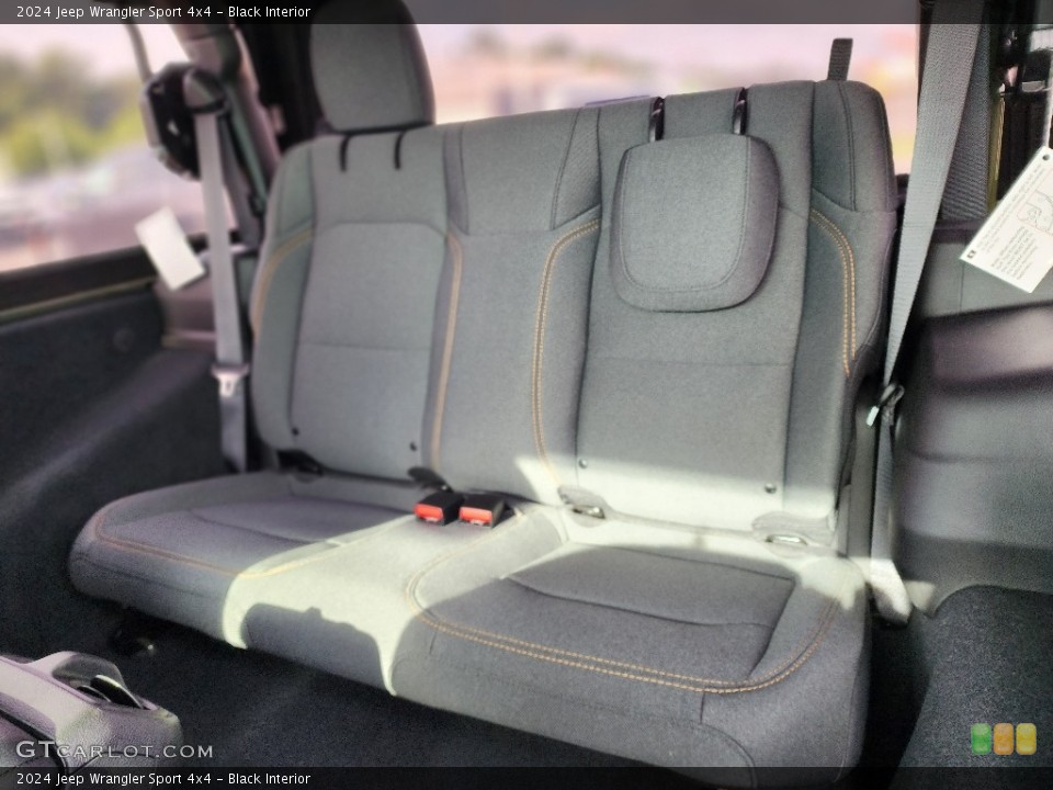 Black Interior Rear Seat for the 2024 Jeep Wrangler Sport 4x4 #146452184