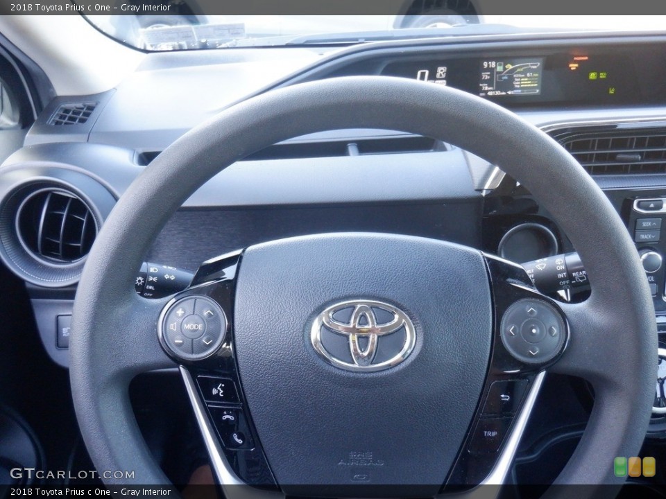 Gray Interior Steering Wheel for the 2018 Toyota Prius c One #146452776