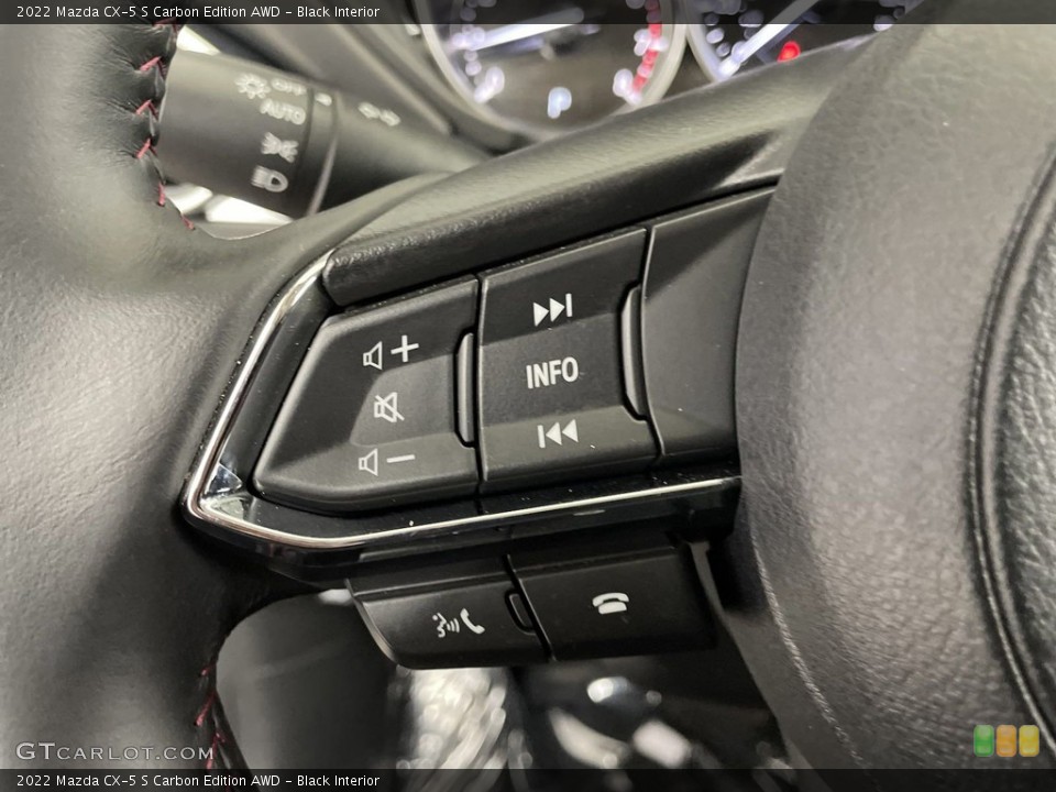 Black Interior Steering Wheel for the 2022 Mazda CX-5 S Carbon Edition AWD #146453139