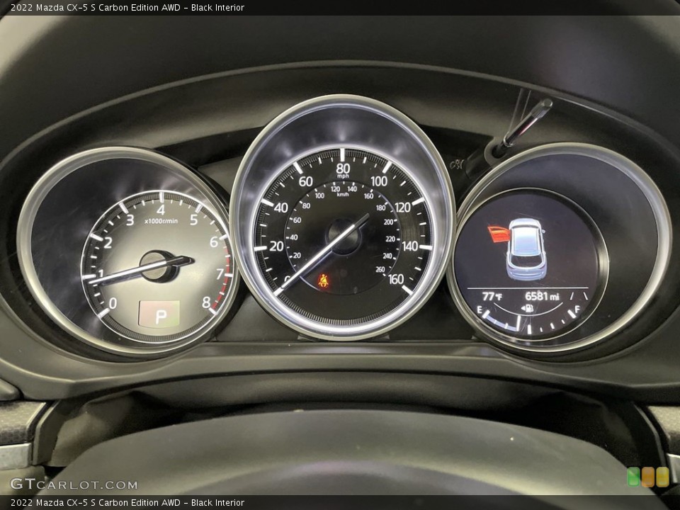 Black Interior Gauges for the 2022 Mazda CX-5 S Carbon Edition AWD #146453168
