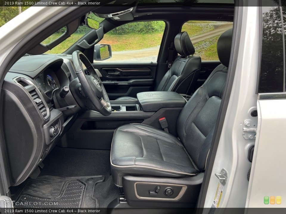 Black Interior Front Seat for the 2019 Ram 1500 Limited Crew Cab 4x4 #146453183