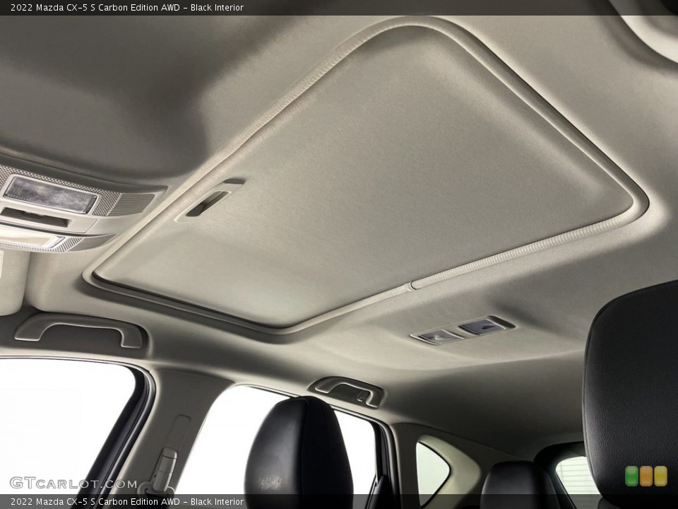 Black Interior Sunroof for the 2022 Mazda CX-5 S Carbon Edition AWD #146453311