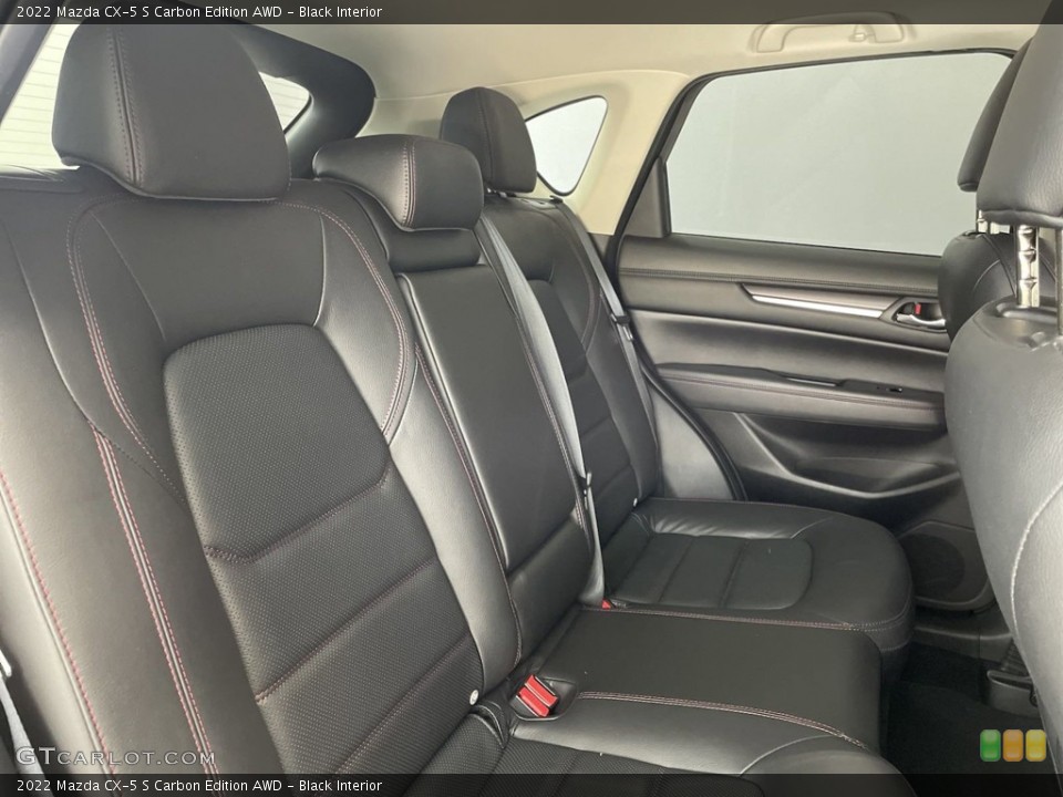 Black Interior Rear Seat for the 2022 Mazda CX-5 S Carbon Edition AWD #146453407