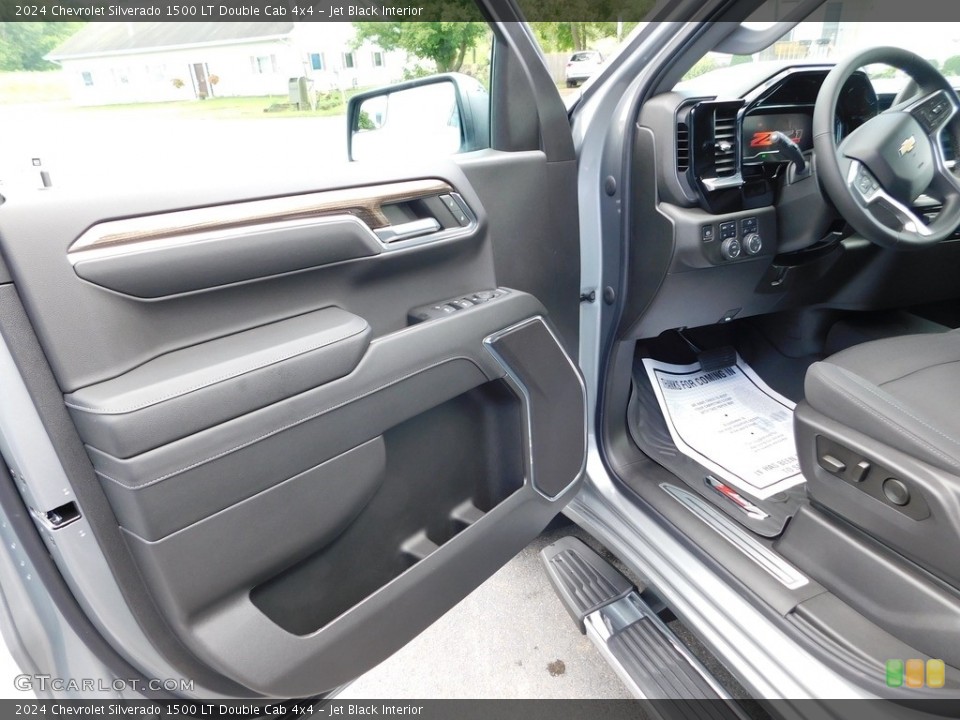 Jet Black Interior Door Panel for the 2024 Chevrolet Silverado 1500 LT Double Cab 4x4 #146455696