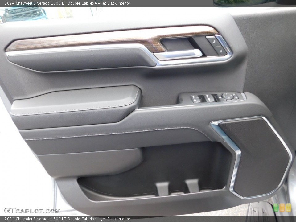 Jet Black Interior Door Panel for the 2024 Chevrolet Silverado 1500 LT Double Cab 4x4 #146455715