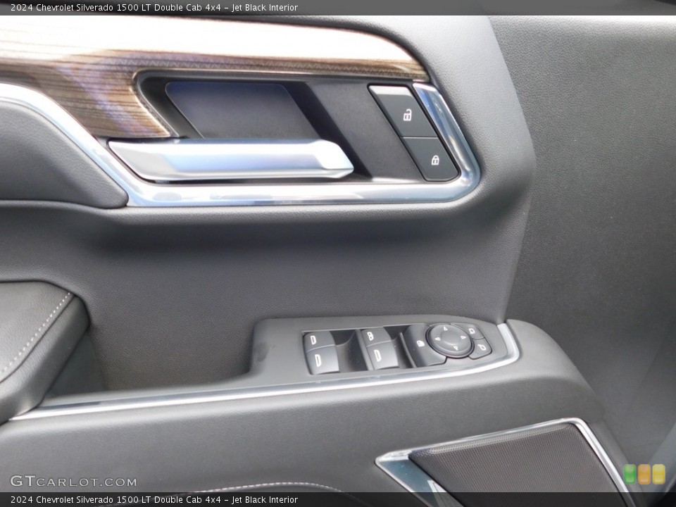 Jet Black Interior Door Panel for the 2024 Chevrolet Silverado 1500 LT Double Cab 4x4 #146455742