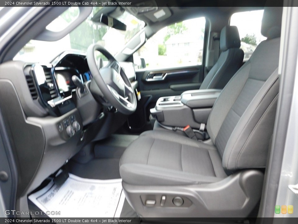 Jet Black Interior Front Seat for the 2024 Chevrolet Silverado 1500 LT Double Cab 4x4 #146455759