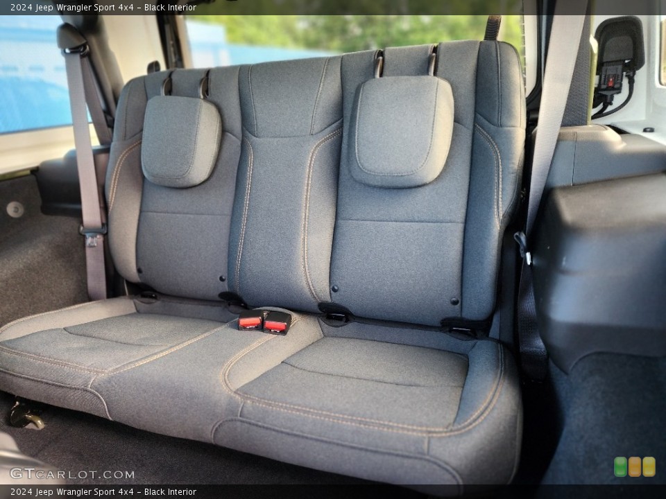 Black Interior Rear Seat for the 2024 Jeep Wrangler Sport 4x4 #146455772