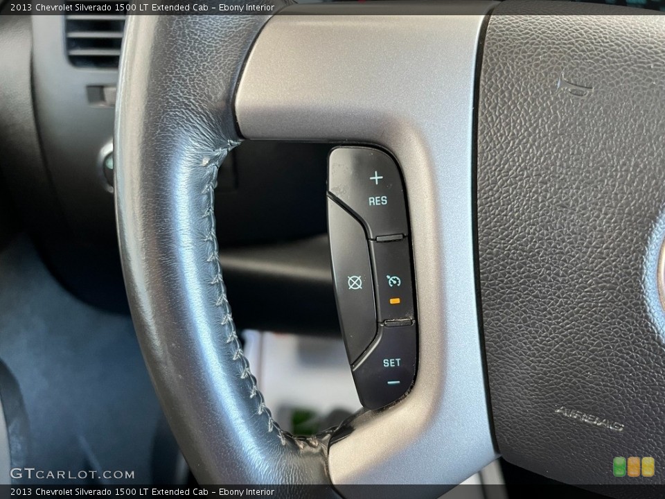 Ebony Interior Steering Wheel for the 2013 Chevrolet Silverado 1500 LT Extended Cab #146455862