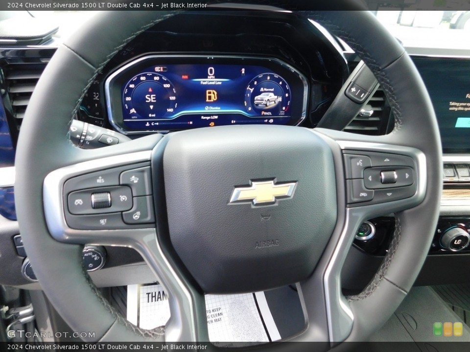 Jet Black Interior Steering Wheel for the 2024 Chevrolet Silverado 1500 LT Double Cab 4x4 #146455871