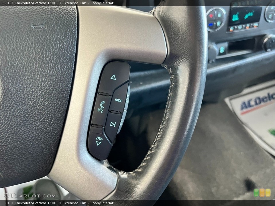 Ebony Interior Steering Wheel for the 2013 Chevrolet Silverado 1500 LT Extended Cab #146455883