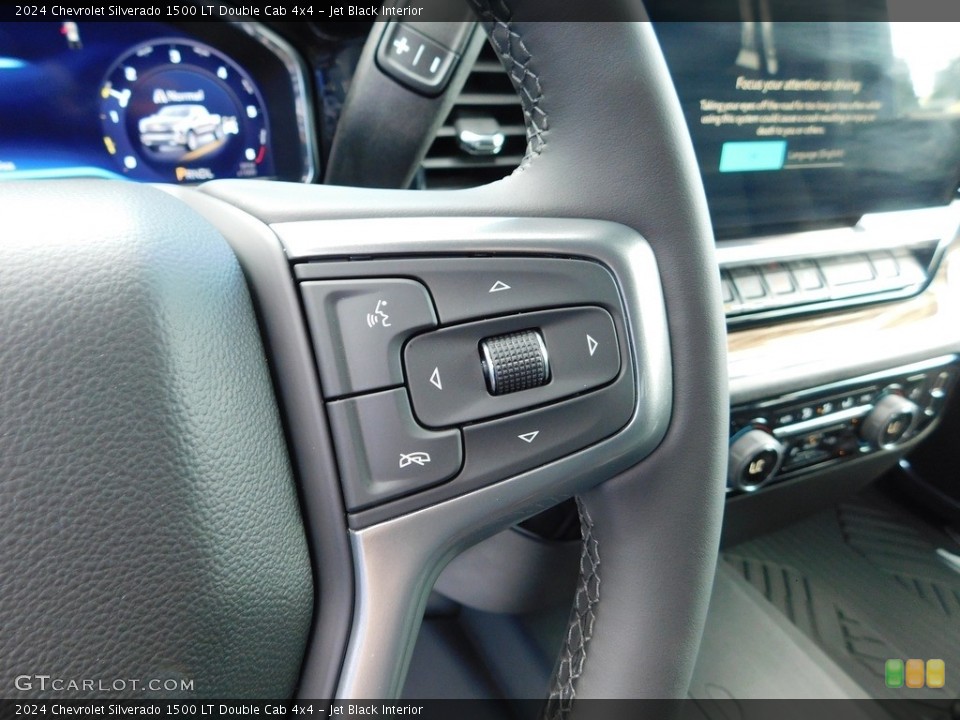Jet Black Interior Steering Wheel for the 2024 Chevrolet Silverado 1500 LT Double Cab 4x4 #146455887