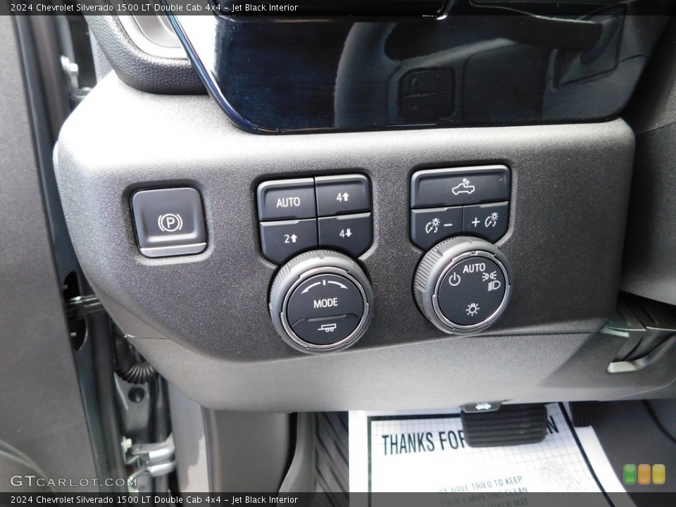 Jet Black Interior Controls for the 2024 Chevrolet Silverado 1500 LT Double Cab 4x4 #146455934