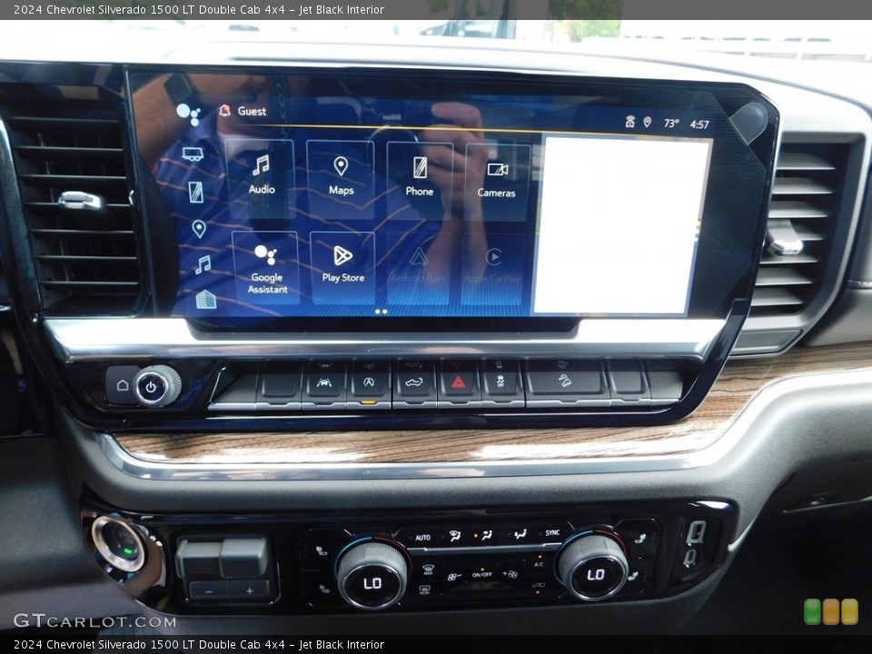 Jet Black Interior Controls for the 2024 Chevrolet Silverado 1500 LT Double Cab 4x4 #146455983