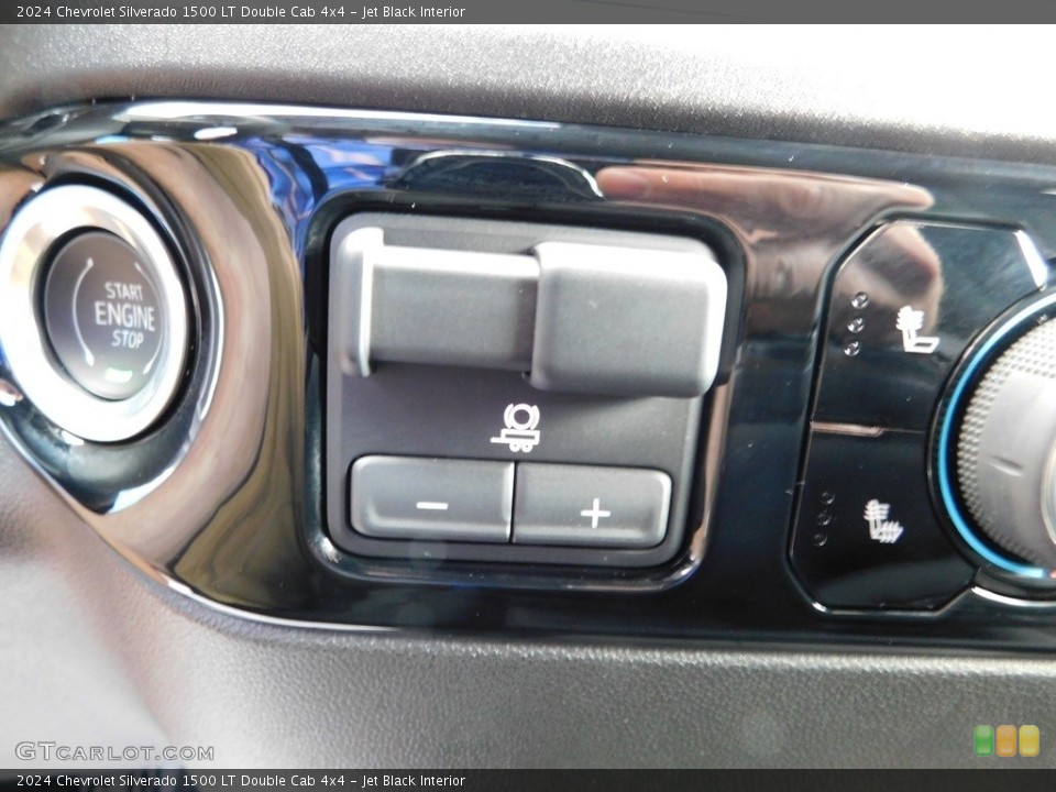 Jet Black Interior Controls for the 2024 Chevrolet Silverado 1500 LT Double Cab 4x4 #146456009