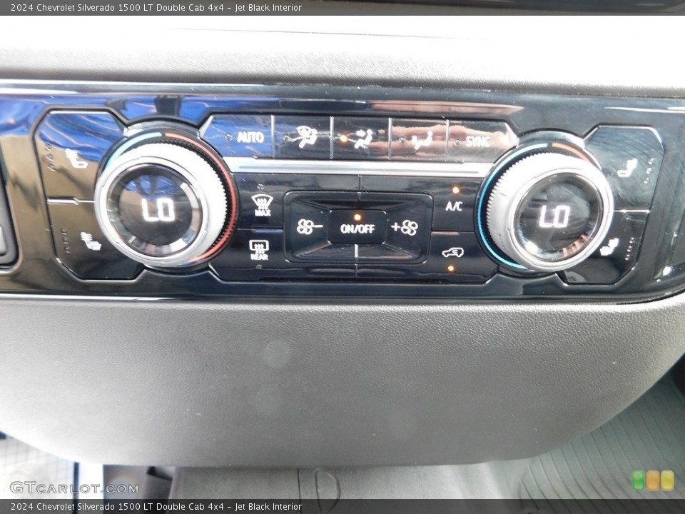 Jet Black Interior Controls for the 2024 Chevrolet Silverado 1500 LT Double Cab 4x4 #146456027