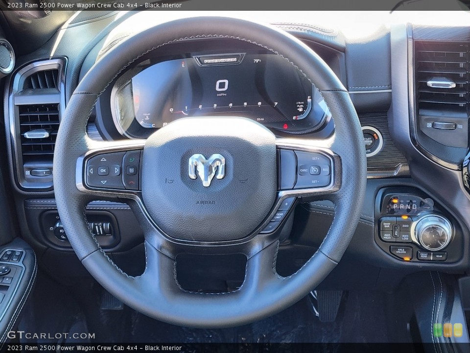 Black Interior Steering Wheel for the 2023 Ram 2500 Power Wagon Crew Cab 4x4 #146456061