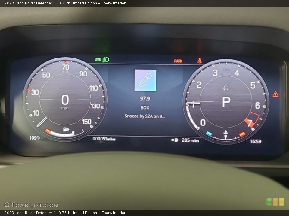 Ebony Interior Gauges for the 2023 Land Rover Defender 110 75th Limited Edition #146456141