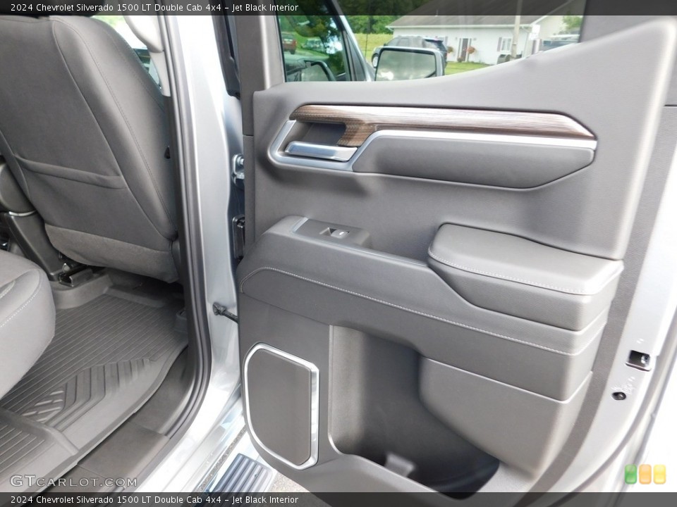Jet Black Interior Door Panel for the 2024 Chevrolet Silverado 1500 LT Double Cab 4x4 #146456212