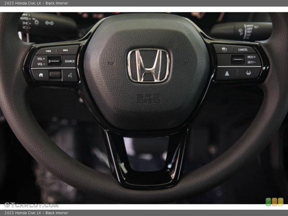 Black Interior Steering Wheel for the 2023 Honda Civic LX #146457932
