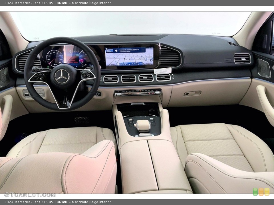 Macchiato Beige Interior Prime Interior for the 2024 Mercedes-Benz GLS 450 4Matic #146458950