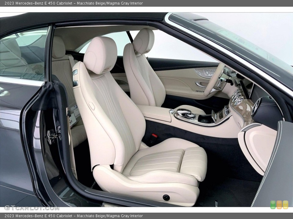 Macchiato Beige/Magma Gray Interior Front Seat for the 2023 Mercedes-Benz E 450 Cabriolet #146459585