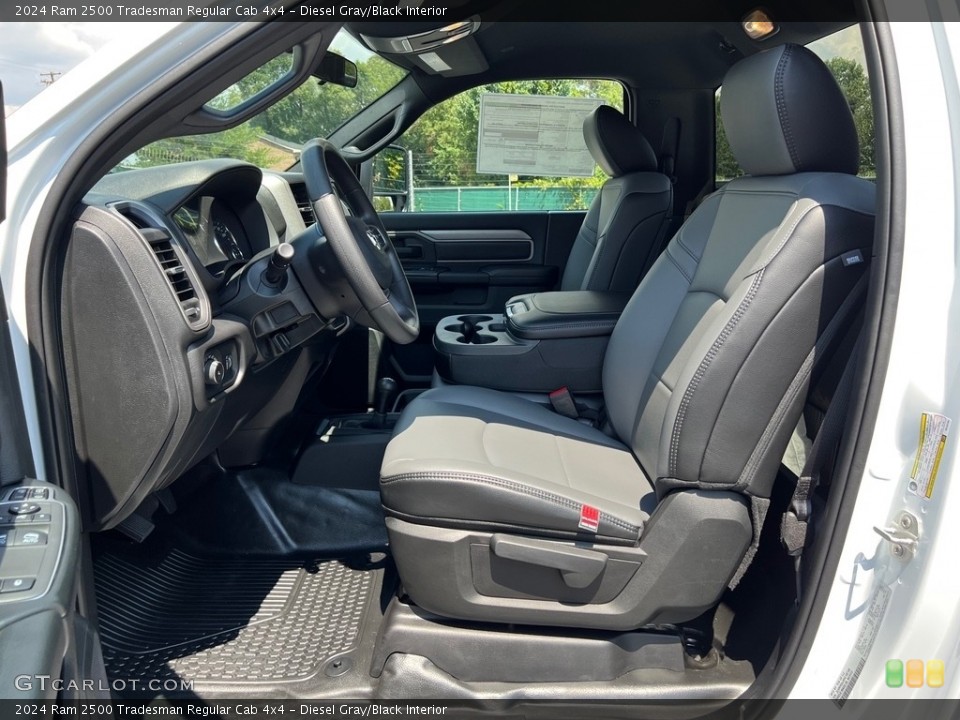 Diesel Gray/Black Interior Front Seat for the 2024 Ram 2500 Tradesman Regular Cab 4x4 #146461044