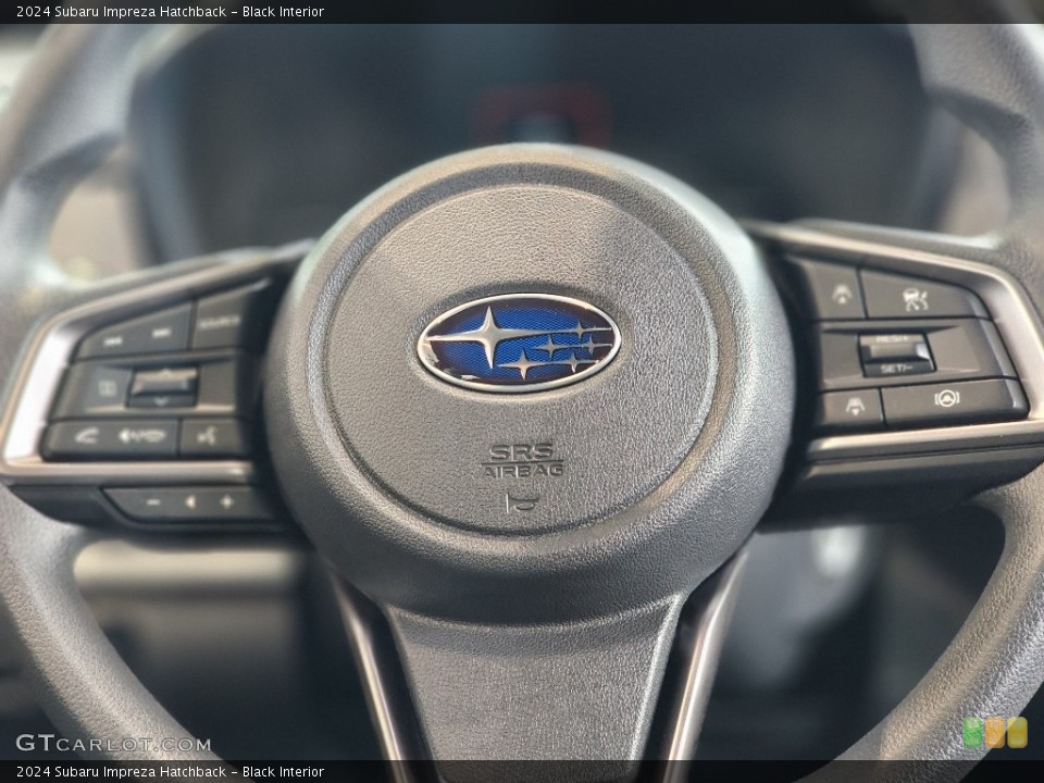 Black Interior Steering Wheel for the 2024 Subaru Impreza Hatchback #146461838