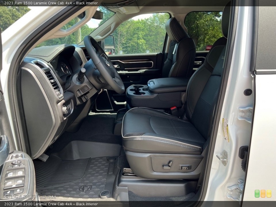 Black Interior Front Seat for the 2023 Ram 3500 Laramie Crew Cab 4x4 #146462277