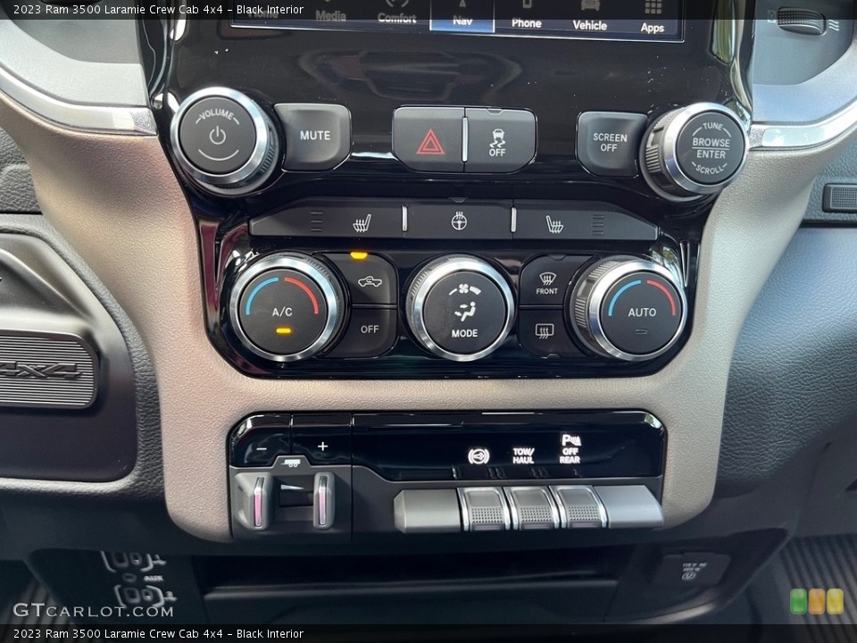 Black Interior Controls for the 2023 Ram 3500 Laramie Crew Cab 4x4 #146462528