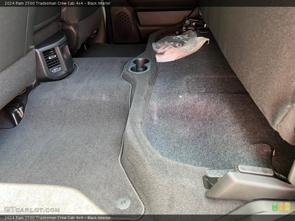 Black Interior Rear Seat for the 2024 Ram 2500 Tradesman Crew Cab 4x4 #146462612