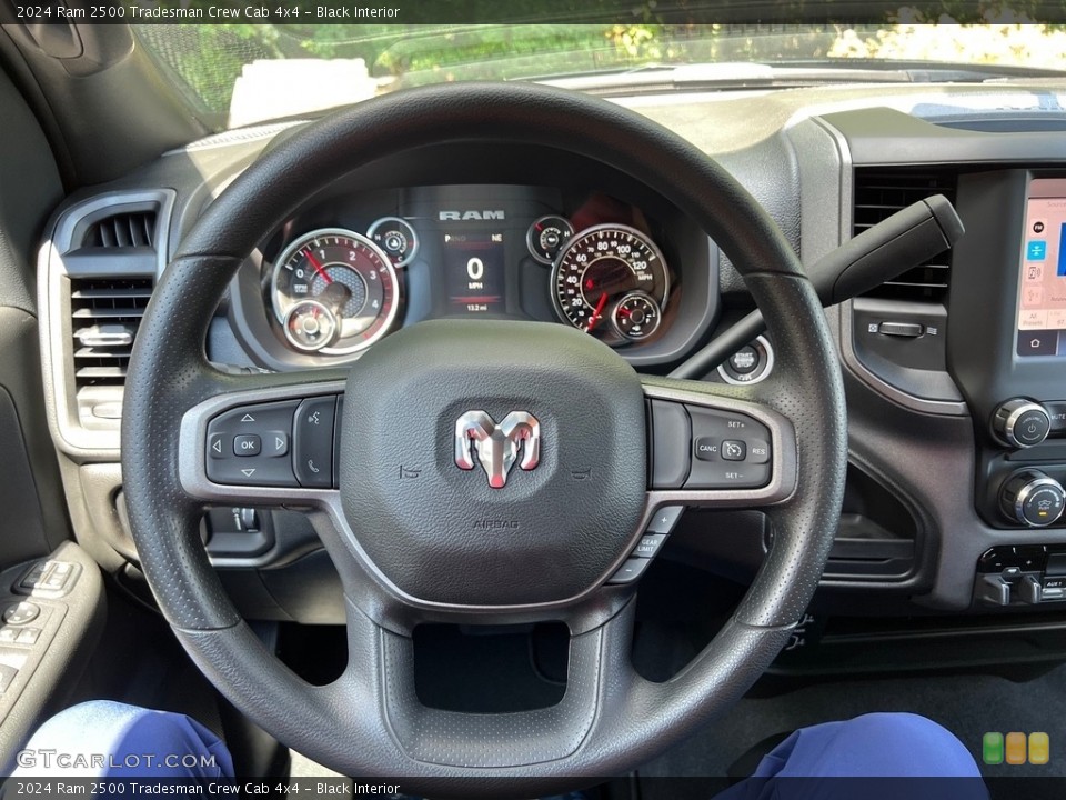 Black Interior Steering Wheel for the 2024 Ram 2500 Tradesman Crew Cab 4x4 #146462660